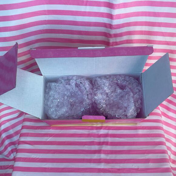 NIB Barbie x Dragon Glass pink espresso cups new in box never used Holiday Gift! - Picture 3 of 6